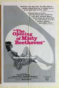 s629 OPENING OF MISTY BEETHOVEN one-sheet movie poster '76 Constance Money