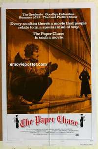 s611 PAPER CHASE one-sheet movie poster '73 Timothy Bottoms, John Houseman