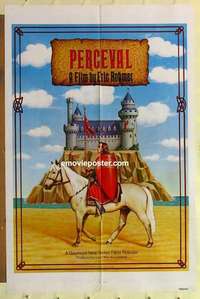 s592 PERCEVAL one-sheet movie poster '78 Eric Rohmer, Rich Grote artwork!