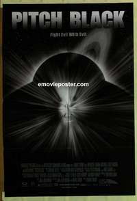 s572 PITCH BLACK DS one-sheet movie poster '00 Vin Diesel, sci-fi!