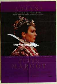 s536 QUEEN MARGOT one-sheet movie poster '94 Isabelle Adjani wearing crown!