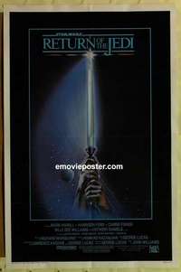 s509 RETURN OF THE JEDI one-sheet movie poster '83 George Lucas classic!
