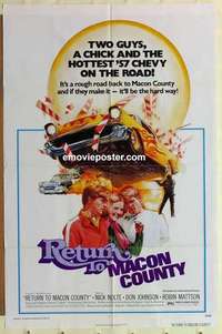 s505 RETURN TO MACON COUNTY one-sheet movie poster '75 Nick Nolte, AIP