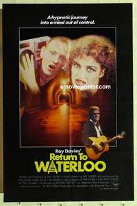 s504 RETURN TO WATERLOO one-sheet movie poster '85 The Kinks, rock&roll!