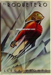 s479 ROCKETEER Spanish/US one-sheet movie poster '91 Connelly, Campbell