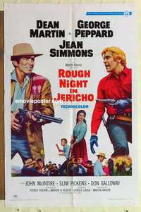 s466 ROUGH NIGHT IN JERICHO one-sheet movie poster '67 Dean Martin, Peppard