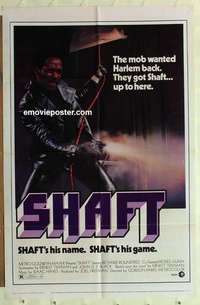 s419 SHAFT one-sheet movie poster '71 Richard Roundtree classic!