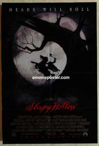 s384 SLEEPY HOLLOW DS advance one-sheet movie poster '99 Tim Burton, Depp