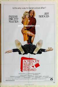 s372 SOMEBODY KILLED HER HUSBAND one-sheet movie poster '78 Farrah Fawcett