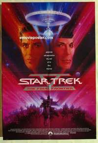 s337 STAR TREK 5 one-sheet movie poster '89 Shatner, The Final Frontier!