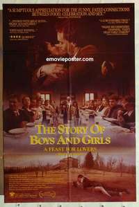 s320 STORY OF BOYS & GIRLS one-sheet movie poster '89 Davide Bechini