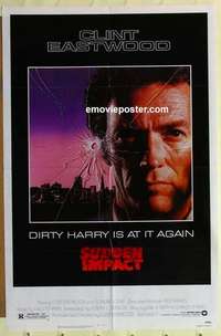s307 SUDDEN IMPACT one-sheet movie poster '83 Clint Eastwood, Dirty Harry