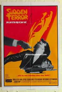 s306 SUDDEN TERROR one-sheet movie poster '71 Mark Lester, Jeffries