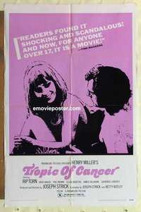 s178 TROPIC OF CANCER one-sheet movie poster '70 Rip Torn, Ellen Burstyn