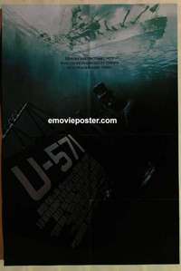 s162 U-571 DS one-sheet movie poster '00 McConaughey, cool submarine!
