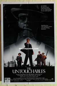 s150 UNTOUCHABLES one-sheet movie poster '87 Kevin Costner, Robert De Niro