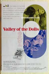 s143 VALLEY OF THE DOLLS one-sheet movie poster '67 sexy Sharon Tate!