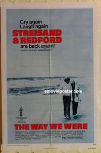 s104 WAY WE WERE one-sheet movie poster R75 Barbra Streisand, Redford