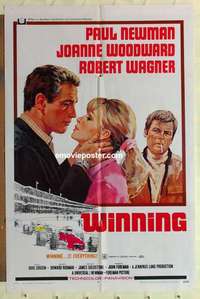 s051 WINNING one-sheet movie poster '69 Paul Newman, Indy car racing!