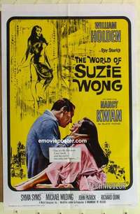 s033 WORLD OF SUZIE WONG one-sheet movie poster R65 William Holden, Kwan