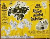 w045 ABSENT-MINDED PROFESSOR movie title lobby card '61 Disney, Flubber!