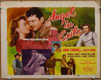 w053 ANGEL IN EXILE movie title lobby card '48 John Carroll, Adele Mara