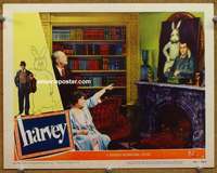 w751 HARVEY movie lobby card #4 '50 James Stewart, 6 ft rabbit!