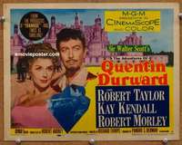 w046 ADVENTURES OF QUENTIN DURWARD movie title lobby card '55 Robert Taylor