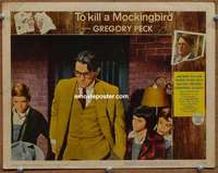 w002 TO KILL A MOCKINGBIRD movie lobby card #1 '63 Greg Peck close up!