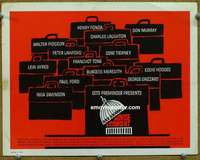 z306 ADVISE & CONSENT title lobby card '62 classic Saul Bass artwork!