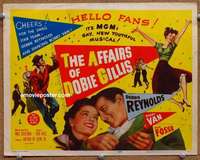 z007 AFFAIRS OF DOBIE GILLIS movie title lobby card '53 Debbie Reynolds