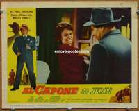 z307 AL CAPONE movie lobby card #3 '59 Fay Spain slaps Rod Steiger!