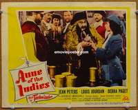 z314 ANNE OF THE INDIES movie lobby card #7 '51 Jean Peters, Paget