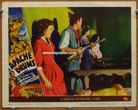 z315 APACHE DRUMS movie lobby card #4 '51 Stephen McNally, Coleen Gray