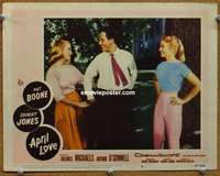 z316 APRIL LOVE movie lobby card #6 '57 Pat Boone, Shirley Jones