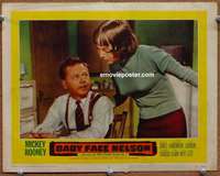 z325 BABY FACE NELSON movie lobby card #8 '57 Mickey Rooney