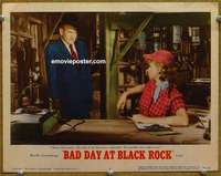 z329 BAD DAY AT BLACK ROCK movie lobby card #5 '55 Spencer Tracy
