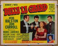 z019 BELLE LE GRANDE movie title lobby card '51 Vera Ralston, Carroll