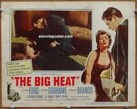 z344 BIG HEAT movie lobby card '53 Glenn Ford, Gloria Grahame