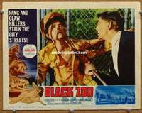 z347 BLACK ZOO movie lobby card '63 horror, seeking human prey!