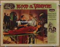 z349 BLOOD OF THE VAMPIRE movie lobby card #8 '58 Donald Wolfit