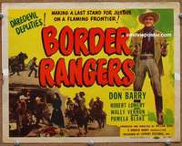 z026 BORDER RANGERS movie title lobby card '50 Don Red Barry, Lowery