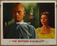 z360 BROTHERS KARAMAZOV movie lobby card #8 '58 Yul Brynner, Bloom