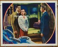 z375 CHAINED #3 movie lobby card '34 Clark Gable and pensive Crawford!