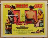 z045 DALTON GIRLS movie title lobby card '57 Merry Anders, Lisa Davis