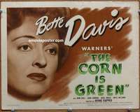 z036 CORN IS GREEN movie title lobby card '45 Bette Davis, Irving Rapper