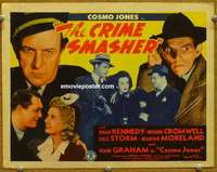 z040 CRIME SMASHER movie title lobby card '43 Frank Graham as Cosmo Jones!