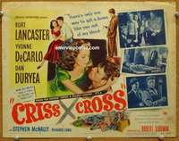 z041 CRISS CROSS movie title lobby card '48 Lancaster film noir!