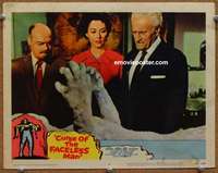 z396 CURSE OF THE FACELESS MAN movie lobby card #8 '58 eerie sci-fi!