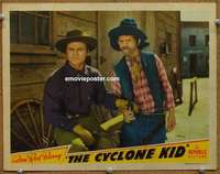 z397 CYCLONE KID movie lobby card '42 Don Red Barry and old geezer!